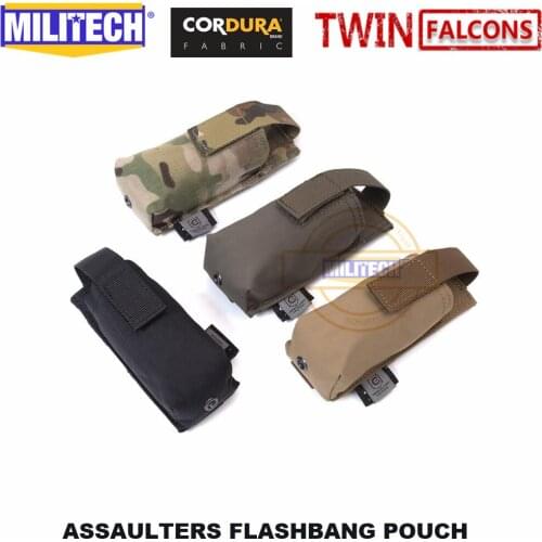 MILITECH Assaulters Flashbang Pouch Bomb Pouch TWINFALCONS TW Delustered 500D Cordura Made Accessories Bag Molle Smoke Pouch