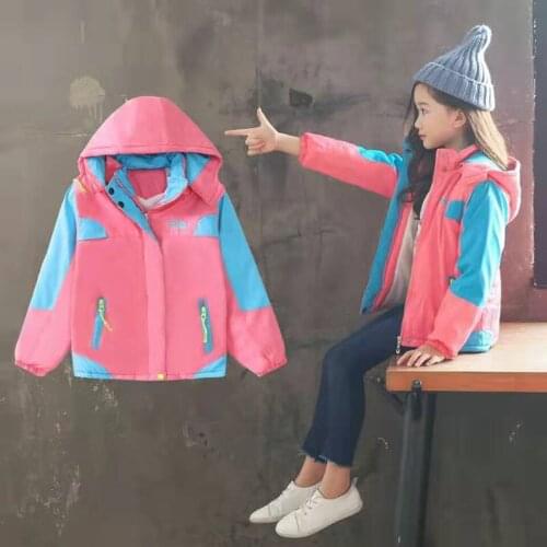 Fashion New 2019 Autumn Girls Clothes Hooded Coats Children Kids Casual Sportswear Clothing kids Girls Winter Jackets Outwear