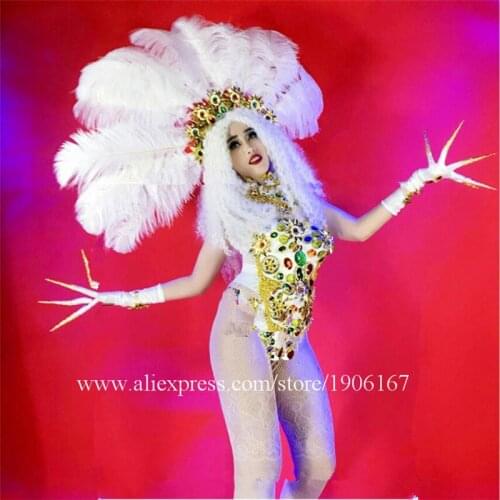 Fashion Sexy Lady Party Evening Dress Stage Performance Models Ballroom Costume Masquerade Cosplay DS Dance Team Clothes