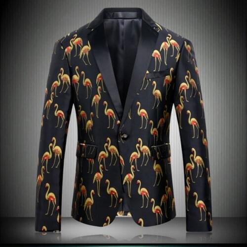Mans 2020 Brand Jackets Clothing Shawl Collar Fashion Swan Suit Jacket Stage Costumes For Singers Stylish Prom Blazers 8630