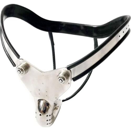 Male Chastity Belt Cbt BDSM Bondage Panties Stainless Steel Metal Chastity Device Cock Cage Penis Lock Sex Toys For Men