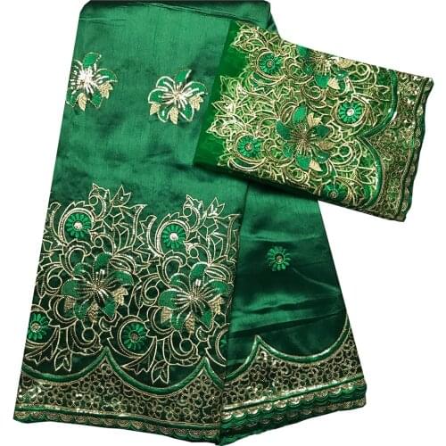 New Arrival Green George Lace Fabric African Design Wedding Party Material 2 Yards Headtie Tulle French Lace Scarf KRL-92356