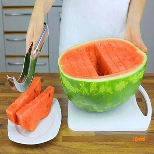Watermelon Cutter Stainless Steel Knife Chopper High-quality Slicer Watermelon Slicer Kitchen Tools Multifunction Knives 1pcs
