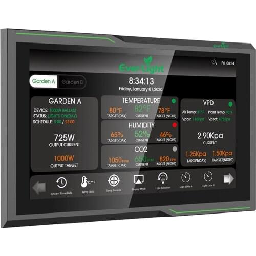 Led wifi controller touch green smart control for HPS CMH MH LED grow light