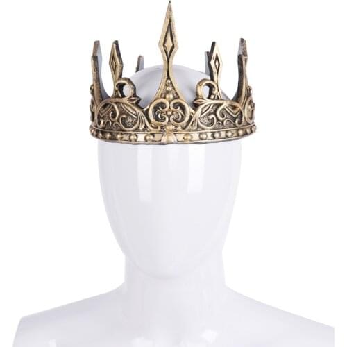 Ancient Headdress Larp Viking Corona Hombre Medieval Men Royal King Tiaras Crown Hair Accessories