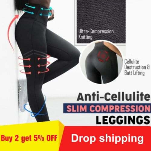 Women High Waist Anti-Cellulite Compression Slim Leggings for Fitness Yoga Tummy Control and Running Yoga trousers