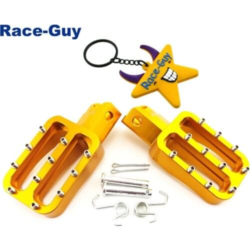 Gold Motorcycle Footpegs Foot Rest For 50cc 70cc 90cc 110cc 125cc 140cc 150cc 160cc Chinese Pit Dirt Bike Thumpstar XR50 CRF50
