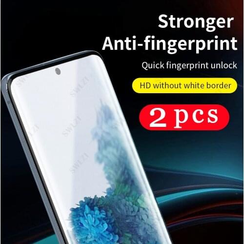 2-1Pcs cover for Samsung Galaxy S21 plus Ultra S20 FE S10 5G lite S10E S9 S8 S7 edge S6 S5 tempered glass phone screen protector