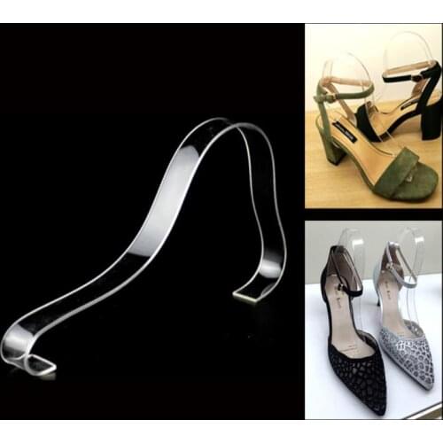 200pcs Clear Acrylic Shoe Display Stand Holder Boots Shoes Display Rack SN1444