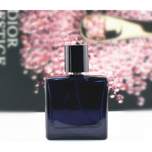 5pcs/lot 30ml Square Glass Perfume Bottle Empty Glass Spray Bottle Fragrance Packaging Bottle Refillable