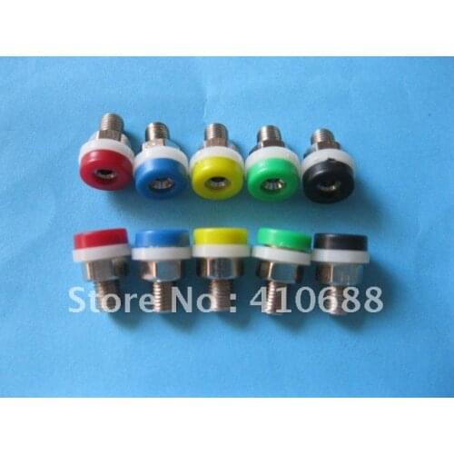 500 Pcs Per Lot Banana Jack For 2mm Banana Plug 5 Colors Red & Black & Yellow & Blue & Green Hot Sale High Quality