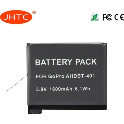 AHDBT-401 Camera Battery 1600mAh For Gopro Hero 4 go pro hero4 ahdbt 401 Rechargeable Battery
