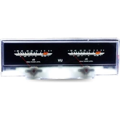 Double pointer VU Meter Stereo Amplifier Board DB Sound Level Indicator Meter Adjustable Backlight With Driver