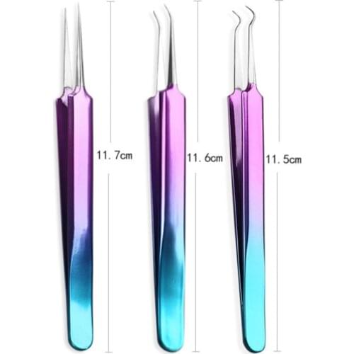 Stainless Steel Acne Needle Tweezers Blackhead Acne Remover Face Care Tool Multi-purpose Extention False Eye Lash Eyelashes