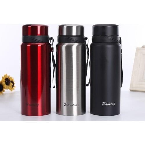 750ML Large Capacity Stainless Steel Mug Portable Outdoor Travel Sport Camping Mug Gift Cup Hot Water Bottle Mug