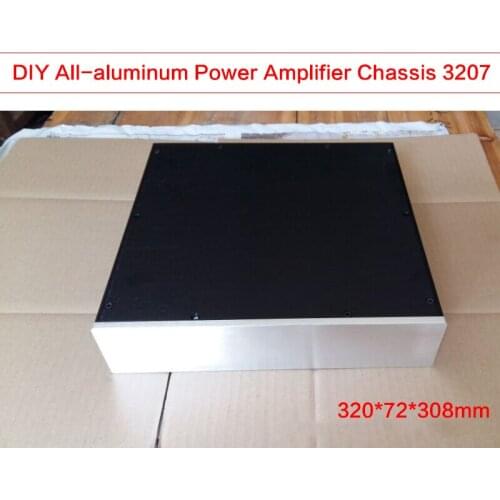 KYYSLB 320*72*308mm All-aluminum Power Amplifier Chassis Amp Case DAC Decoding Shell Audio Amplifier Box Power Supply House DIY