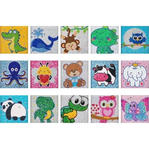 Cartoon Animals Diamond Painting DIY 5D Full Special-shaped Rhinestone Drill Home Decoration Gift Rhinestone Hanging Painting
