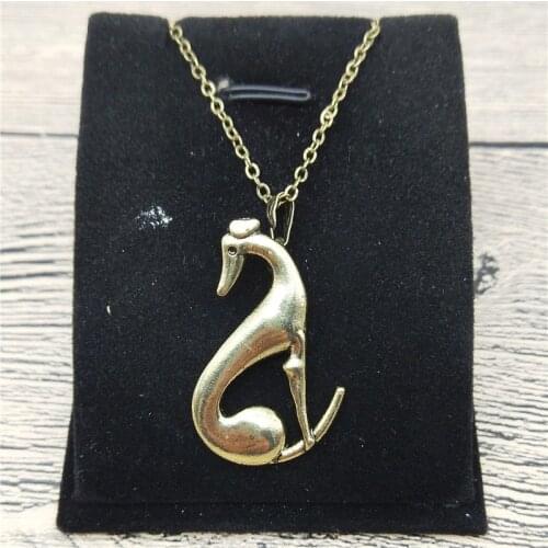 New Italian Greyhound Necklace Trendy Style Spanish Grey Hound Whippet Pendant Necklace Women Fashion Pet Dog Jewellery