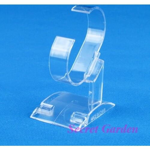 TONVIC 20 Clear View Plastic Watch Display Stand Holder