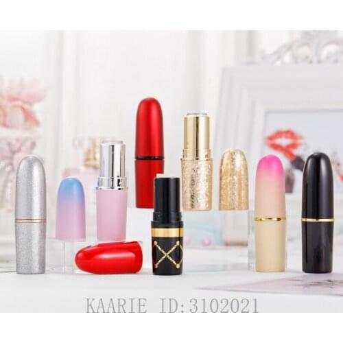 10/30/50pcs Empty Lipstick Tubes Bullet Shape Lip Balm Tube Packaging Material Inner Diameter 12.1mm Seven Colours