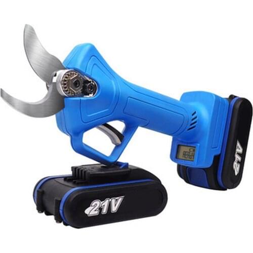 21V Cordless Pruner Electric Pruning Shear Rechargeable Lithium-ion Battery Scissors Efficient Fruit Tree Bonsai Branches Cutter