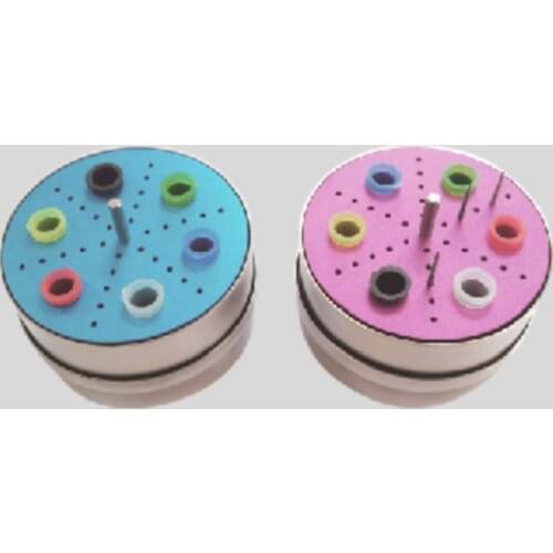 Dental B028d Stainless Steel Disinfection Bur Box