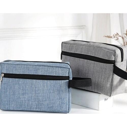 M68C Travel Waterproof Oxford Toiletry Wash Storage Hand Bag Women Men Large Double Layer Shaving Case Portable Shower Makeup