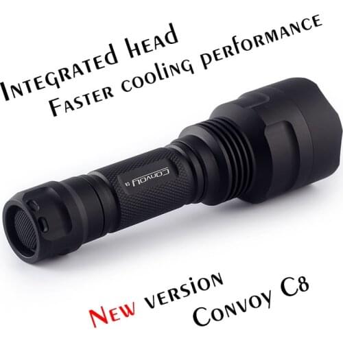 Linterna LED Flashlight Convoy C8 Cree XML2 T6 Lanterna Black Flash Light Camping Torch Work Light Camping Hiking Light