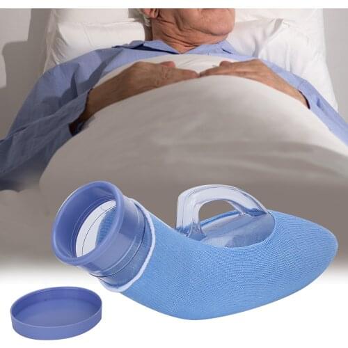 Male Urine Collector Patient Incontinence Urine Collection Funnel Pot Urination Device
