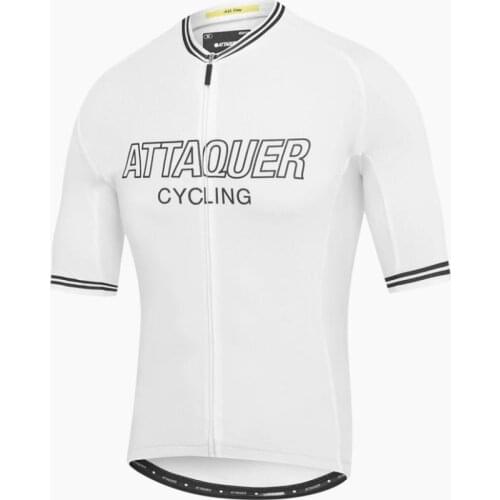 Attaquer cycling jersey 2021 brand Cycling wear Breathing MTB RBX bike shirt Air mesh sleeve riding shirt White Maillot ciclismo