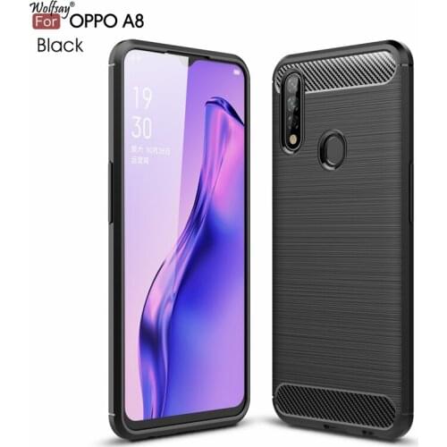 Wolfsay Anti-knock Case For Oppo A31 Case Soft TPU Brushed Case For Oppo A31 Business Phone Fundas Coque Oppo A31 2020 6.5"