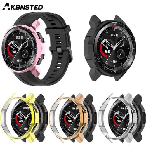 AKBNSTED TPU Plating Silicone Protective Case For Huawei Honor GS Pro Smart Watch Accessories For Huawei Honor GS Pro Watch Case