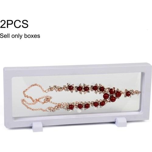 2 Pcs 3D Frame Shadow Box Jewellery Display Empty Coin Frame Watch Box