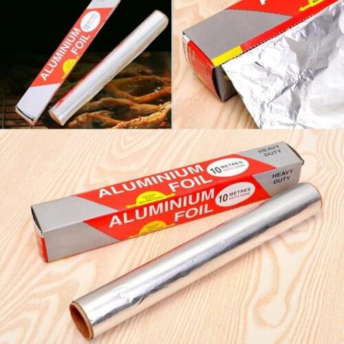 30CM X10M Barbecue Grill Aluminum Foil Kitchen Oven Catering Tin BBQ Food Baking Wrap Food Tin Foil BBQ Tools 3 Pcs