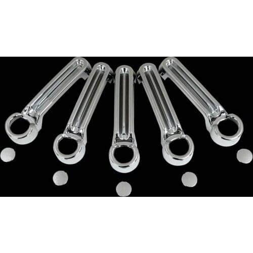 5X 07 08 09 10 11 12 For DODGE NITRO For JEEP Wrangler Liberty Triple Chrome plated ABS 4 Door Handle Tailgate Cover