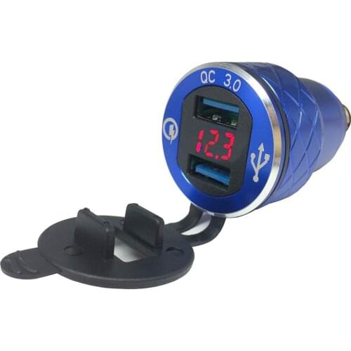 For BMW R1200GS Adv LC F850GS R1250GS For Triumph Tiger 800 Motorcycle Dual USB Charger Power Adapter Cigarette Lighter Socket