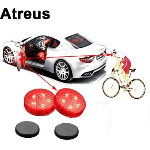 Atreus 5LED For BMW e46 e39 e36 Audi a4 b6 a3a6 c5 Renault duster Lada granta Car Door Warning Signal Crash Strobe Light Sticker