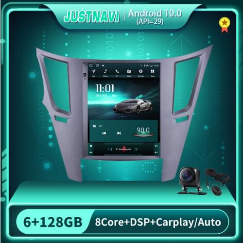 JUSTNAVI Android 10.0 Car Radio For Subaru Outback 2010-2014 Carplay Navi Stereo DSP WIFI Multimedia Radio Player OBD FM 9.7
