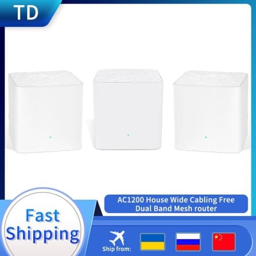 TD GLMW3 Home AC1200 Wireless Router Wifi Repeater Mesh Wi-Fi Dual-Band Wireless Router Easy Set Up, APP Remote Manage