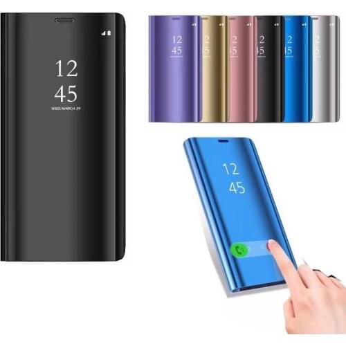 Case For Samsung Galaxy S9 Cover Smart Flip Window view plating Mirror Stand Holder Hard Case For Galaxy S9 Plus case kimTHmall