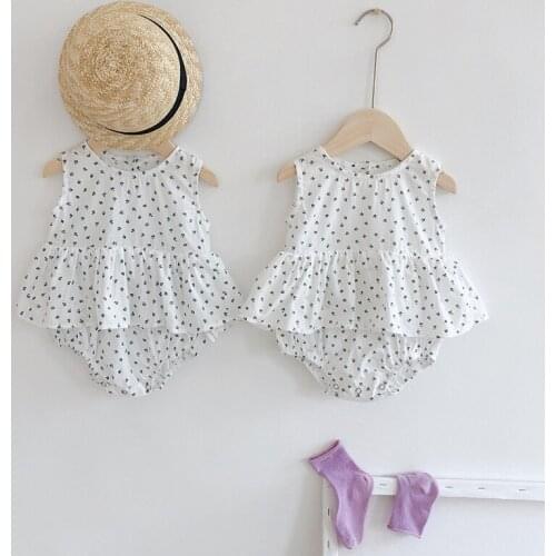 Baby bodysuits floral baby girls clothes cotton infant girls one piece Korean baby girls outfit