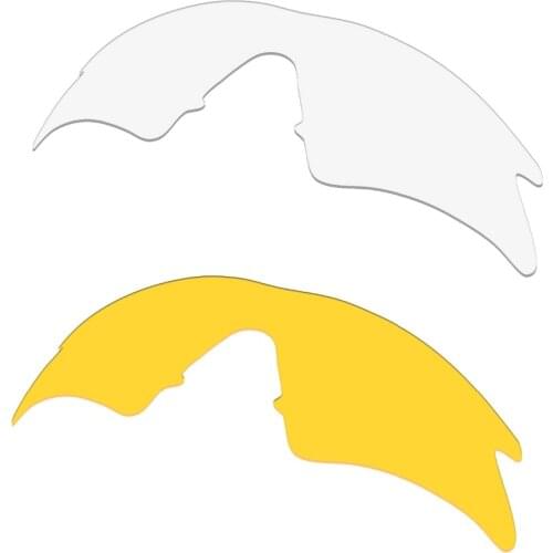 For M Frame Sweep Replacement Lenses Transparent & Transparent Yellow 2 Pairs