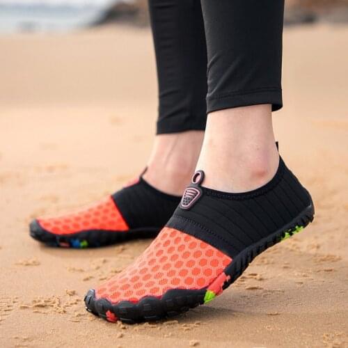Elastic Quick Dry Beach Swimming Water Shoes Men Women Nonslip Barefoot Seaside Aqua Shoes Breathable Trekking Wading Shoes