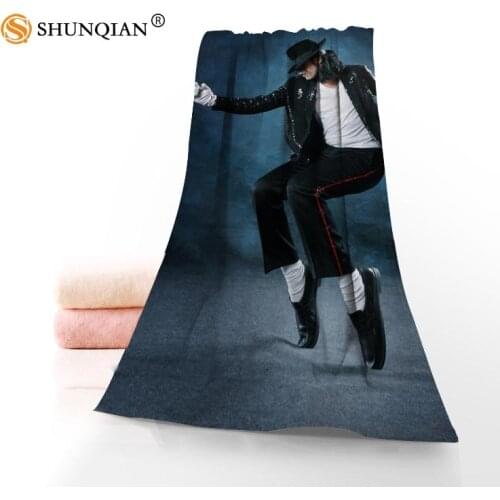 HOT SALE Custom Michael Jackson Towels Washcloth Beach Bath Towel Sports Face Towel Customizable Printing Bath Towels
