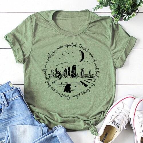 Sometimes You Find Yourself On A Path You Never Expected Woman T Shirts Sassenach Tv Shows Tshirt Outlander Book Series Shirt