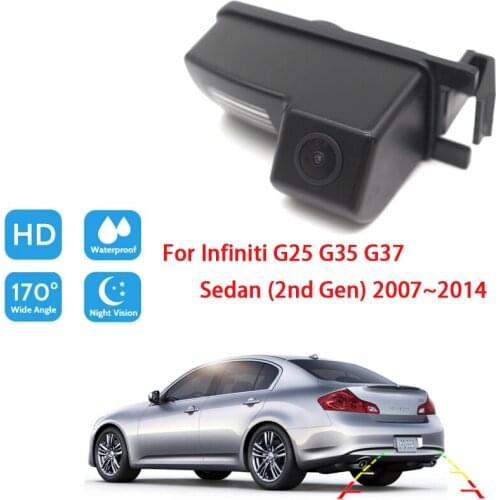 Car Rear View Camera For Infiniti G25 G35 G37 Sedan (2nd Gen) 2007 ~ 2014 CCD Full HD Night Vision car parking camera Waterproof
