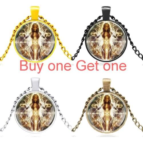 Classic Shamanism Witch Glass Cabochon Men Women High Quality Pendant Necklace Jewelry Accessories Gifts