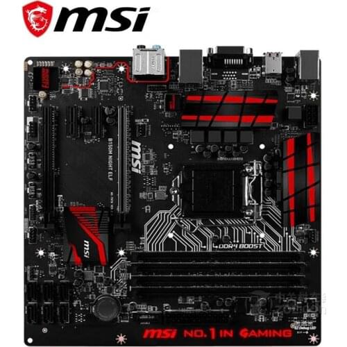 For MSI B150M NIGHT ELF Motherboard LGA 1151 DDR4 For Intel B150 150M Desktop Mainboard SATA III USB3.0 PCI-E X16 3.0 Used