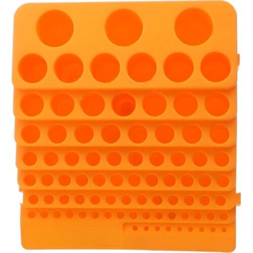 84 Holes Multifunctional Thickened Milling Cutter Reamer Drill Bit Storage Box Tool Accessories Organizer T8WE