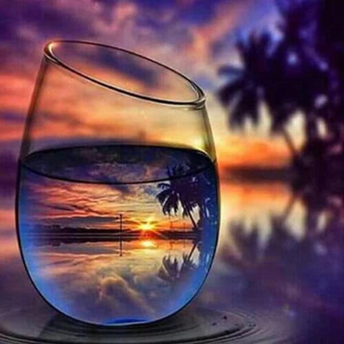 DIY 5D Diamond Painting Kit for Adults Full Round Drill Crystal Rhinestone Painting By Number Kits Cross Stitch Embroidery